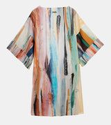 Studio printed long kimono