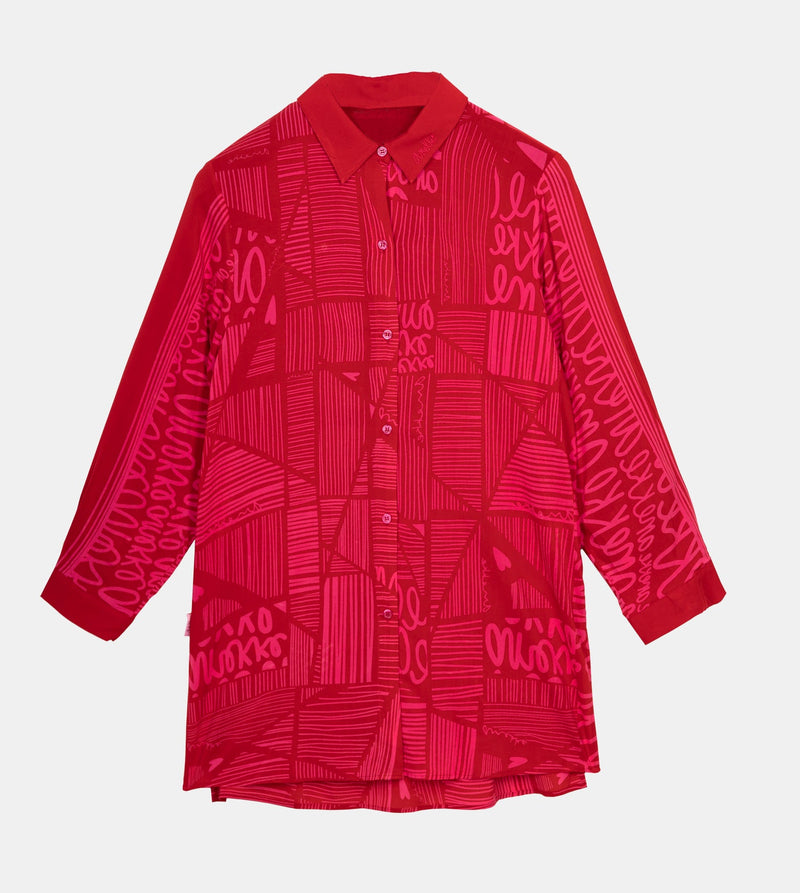 Fashion red shirt