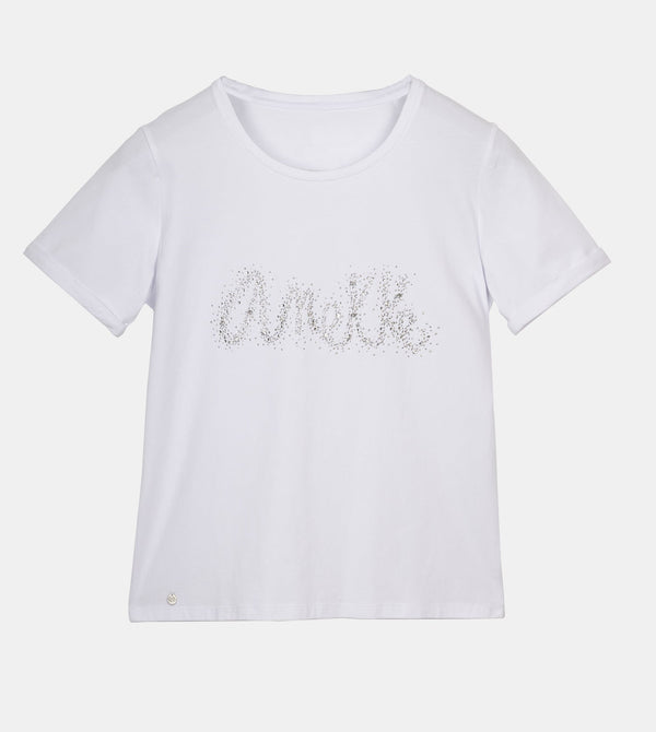 Glitter white T-shirt