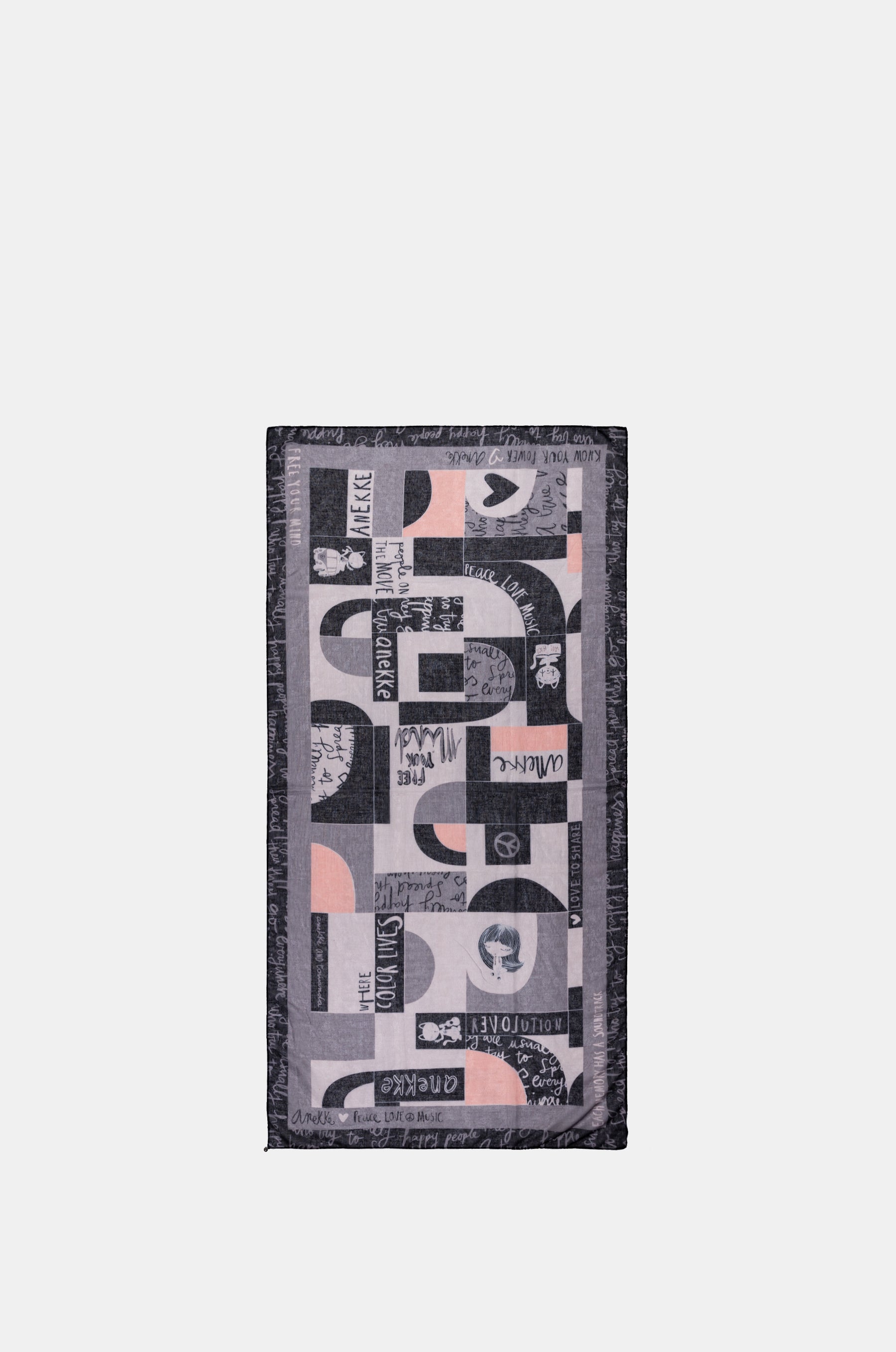 Sixties grey scarf