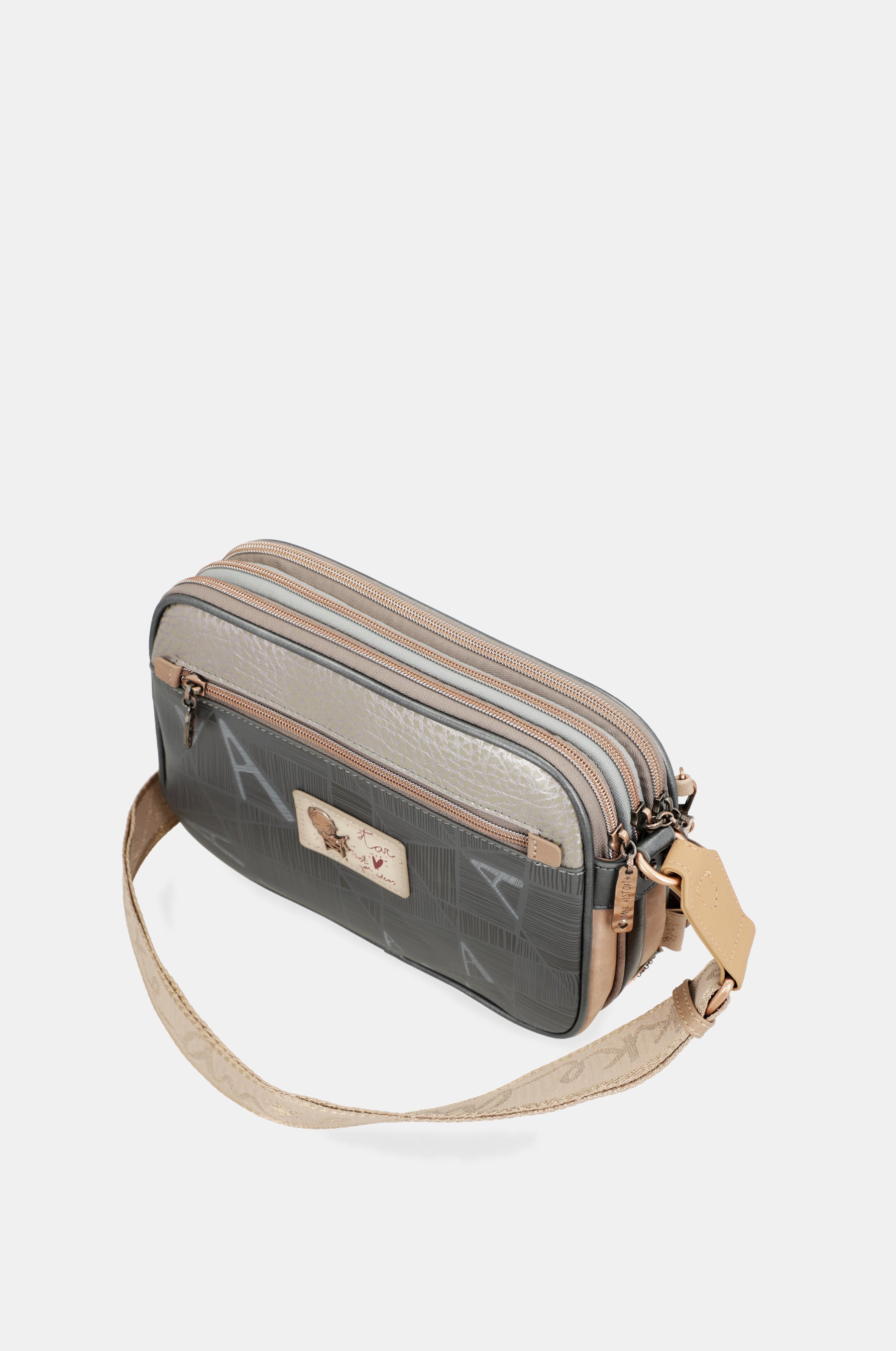 Stars 2-compartment crossbody bag