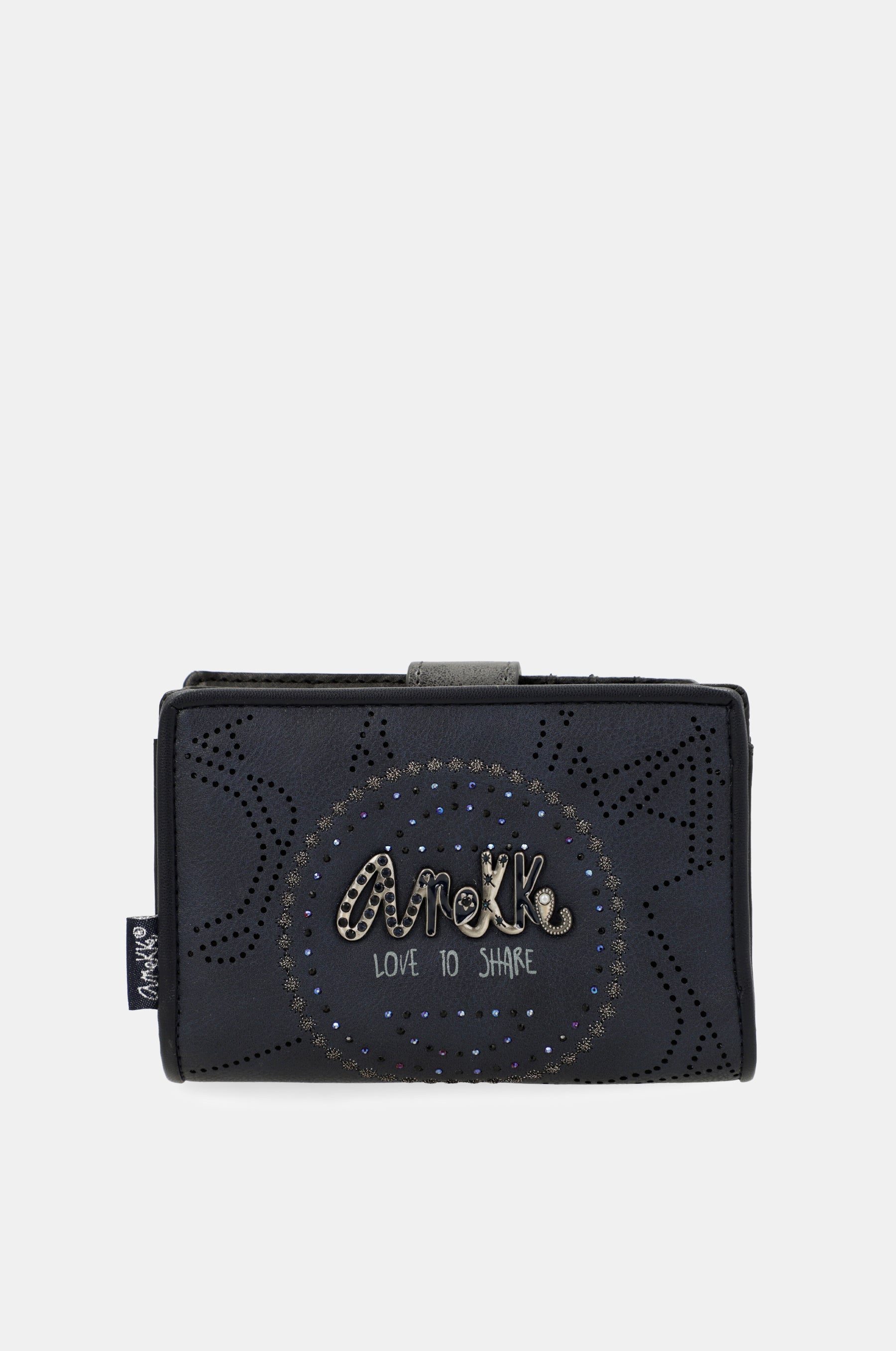 Studio navy blue small RFID wallet