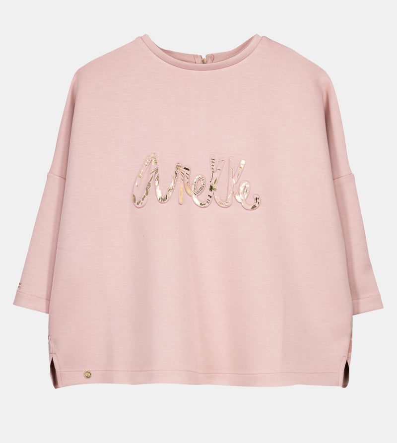 Beige logo sweatshirt