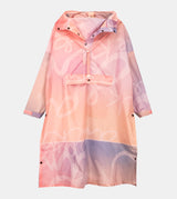 Foldable pink rain jacket