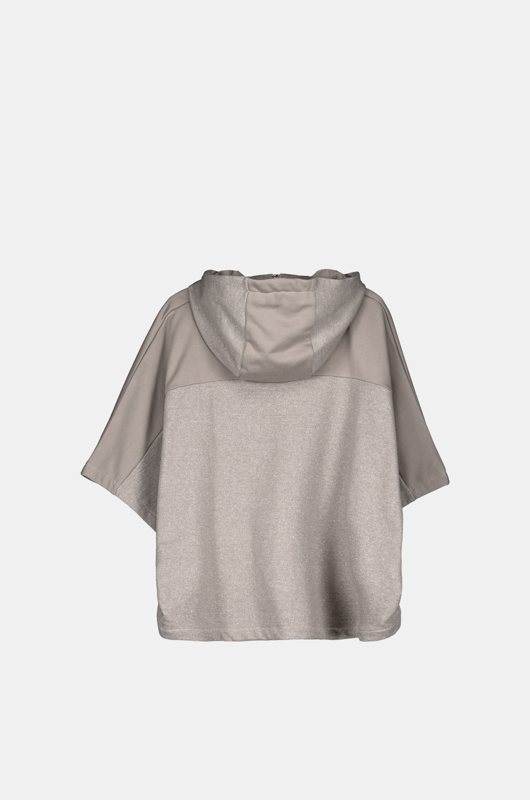 Cape-style sweatshirt