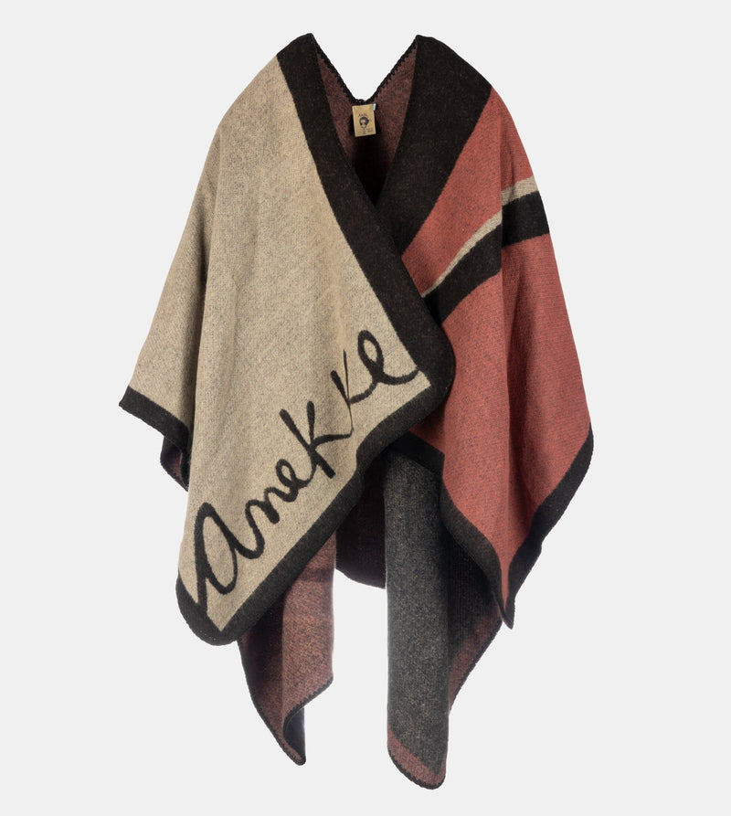 Light printed poncho