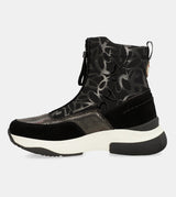 Dressy black sporty ankle boot