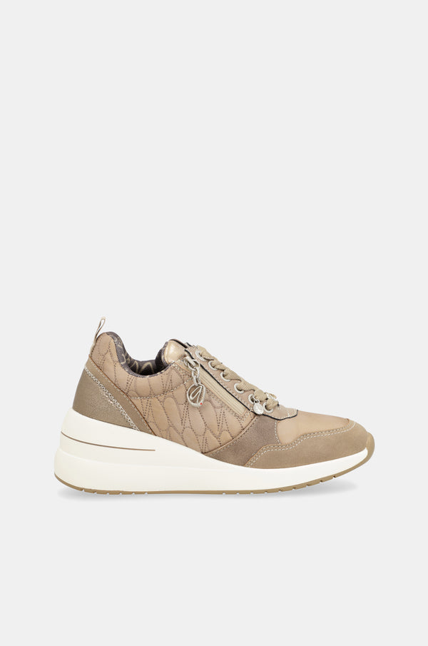 Dreams brown wedge sneakers