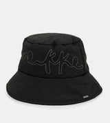 Black bucket hat