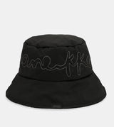 Black bucket hat