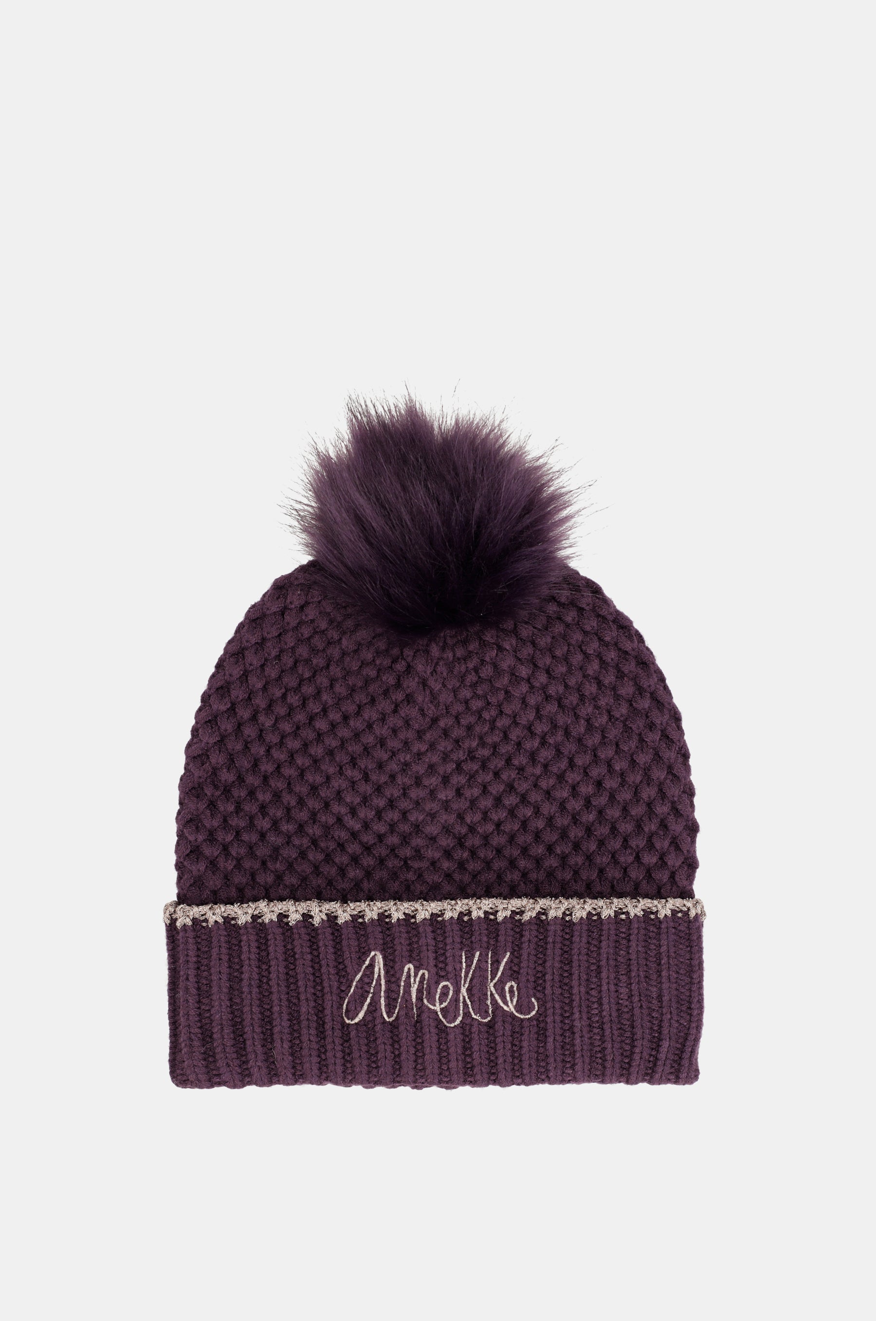 Dark knitted beanie