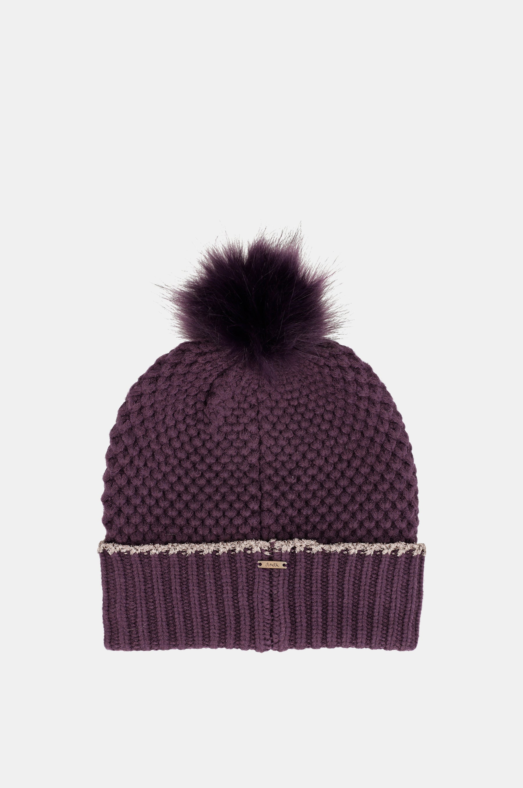Dark knitted beanie