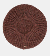 Burgundy knitted beret