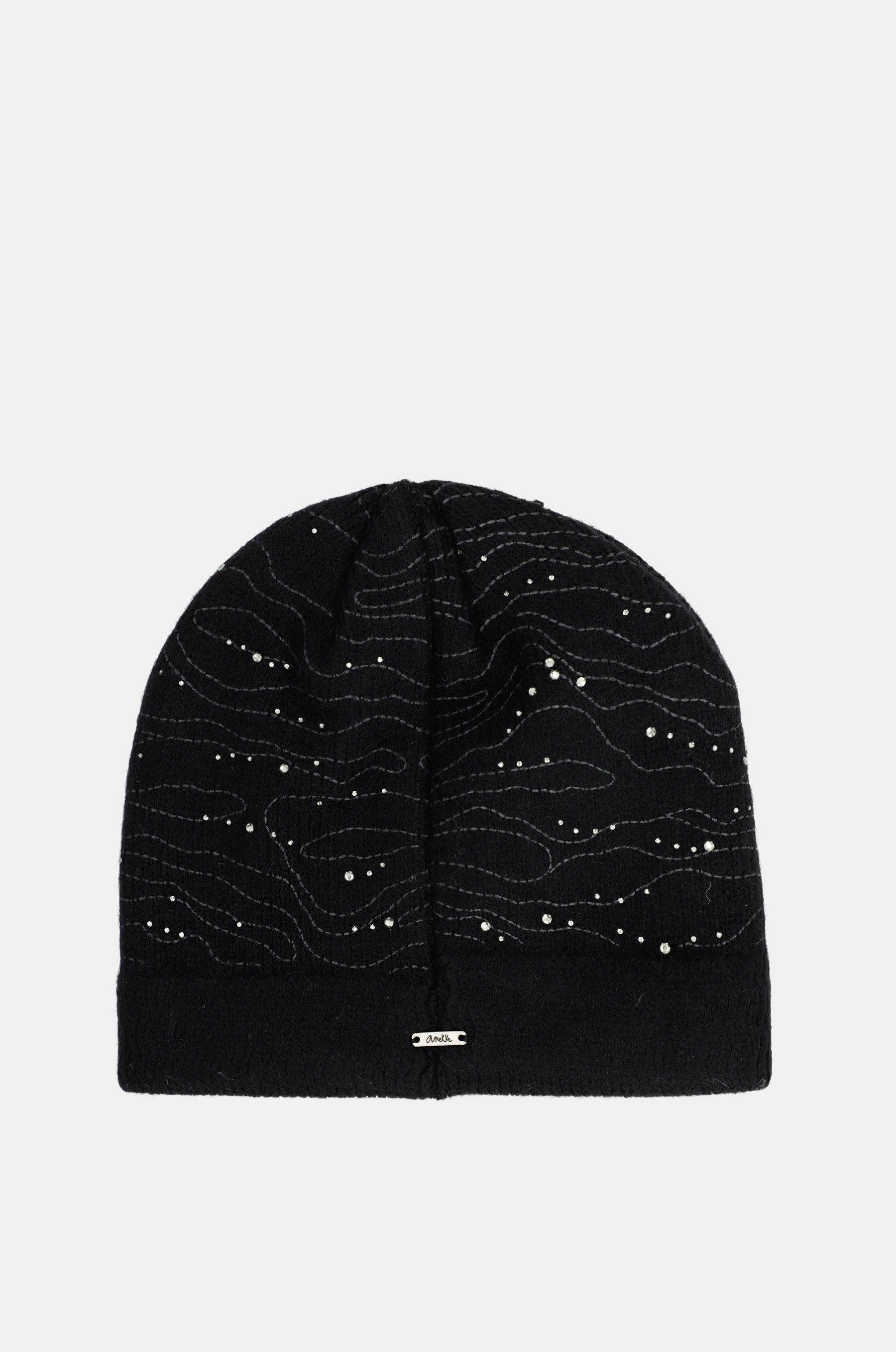 Black knitted beanie