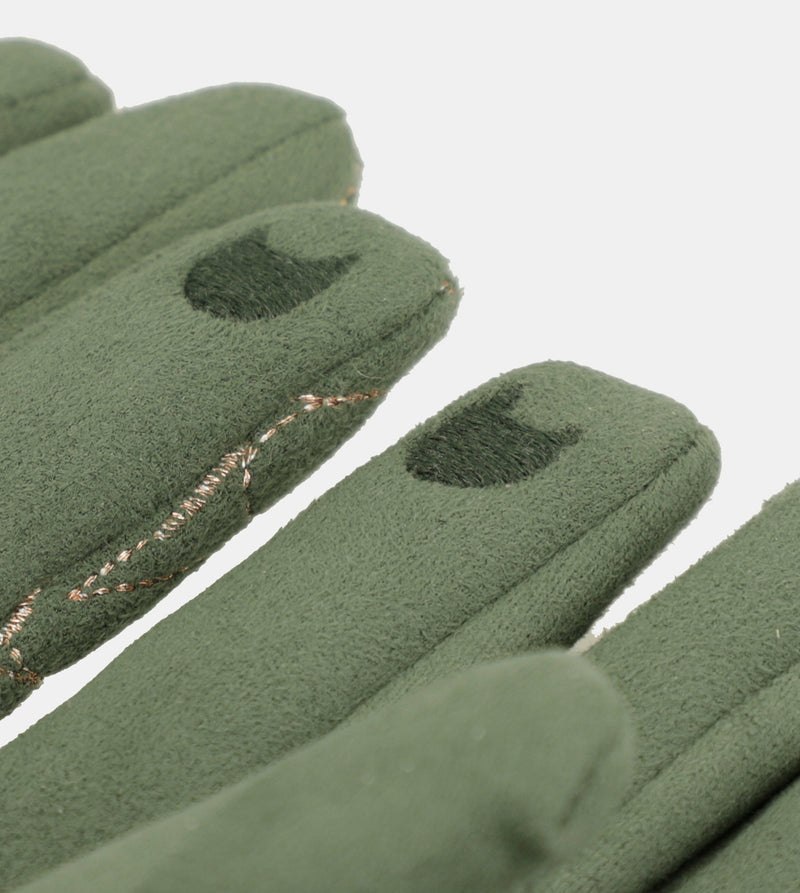 Anekke logo green gloves