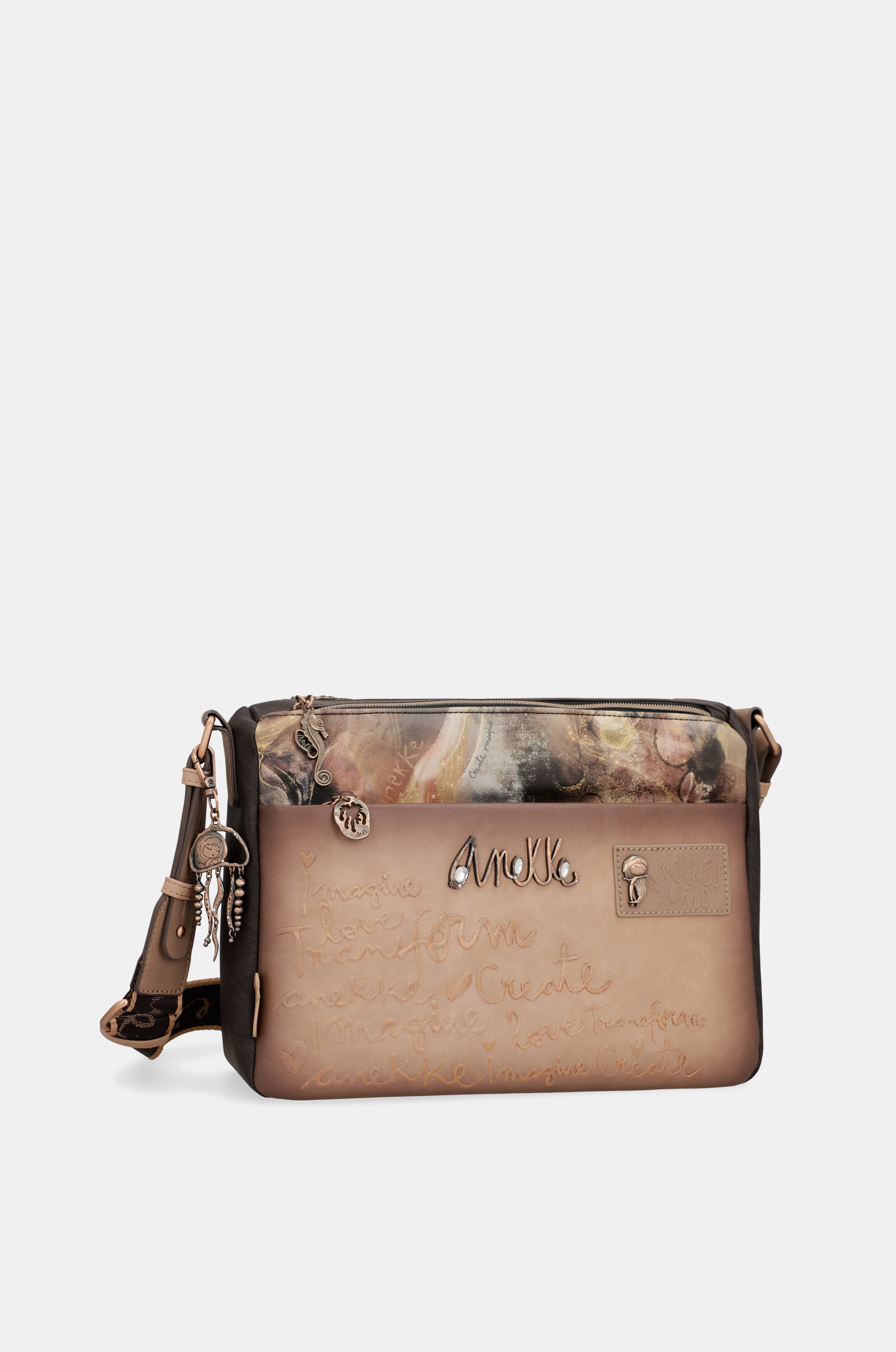 Land 2-compartment medium crossbody bag