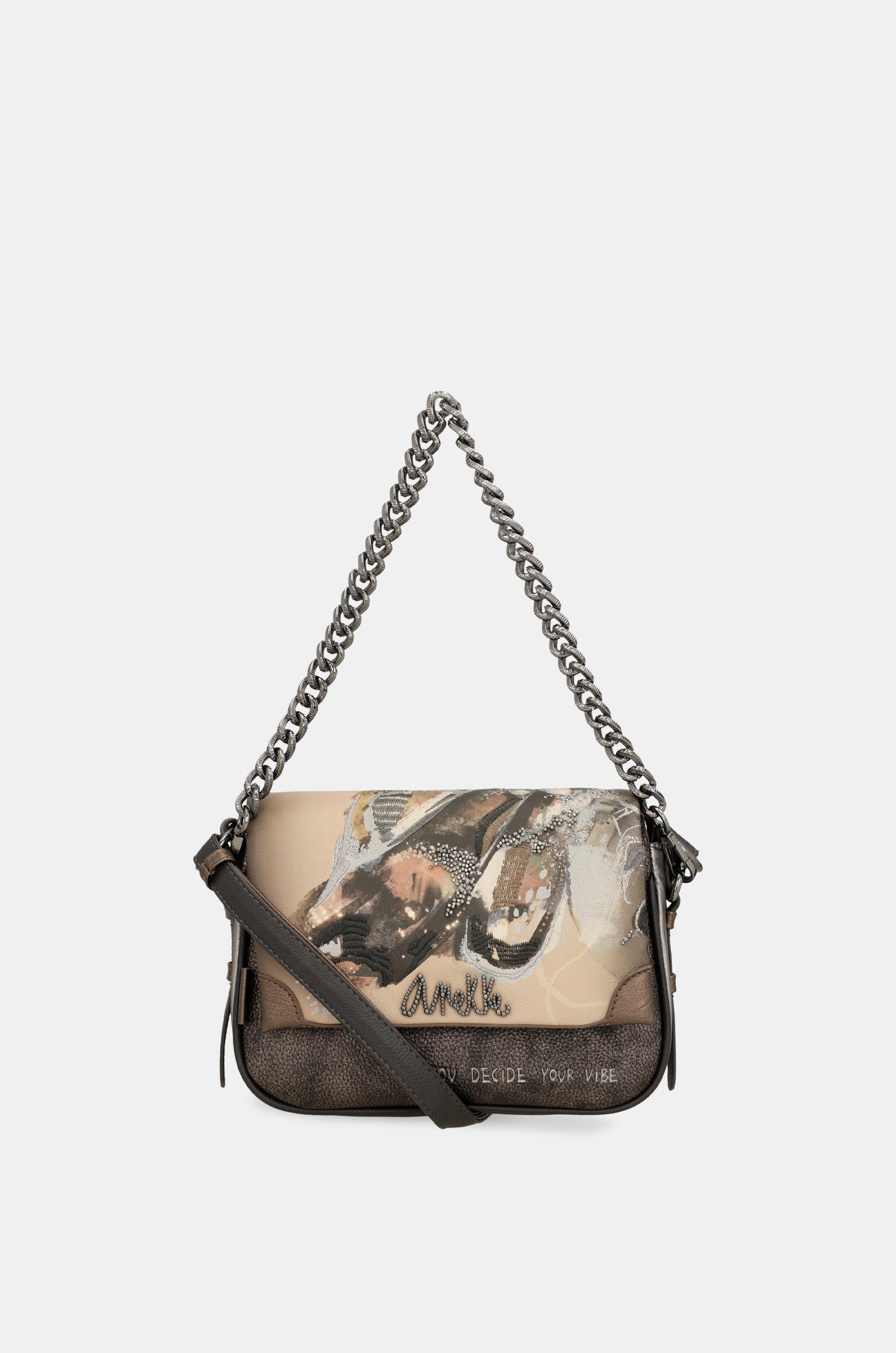 Wings crossbody bag with flap