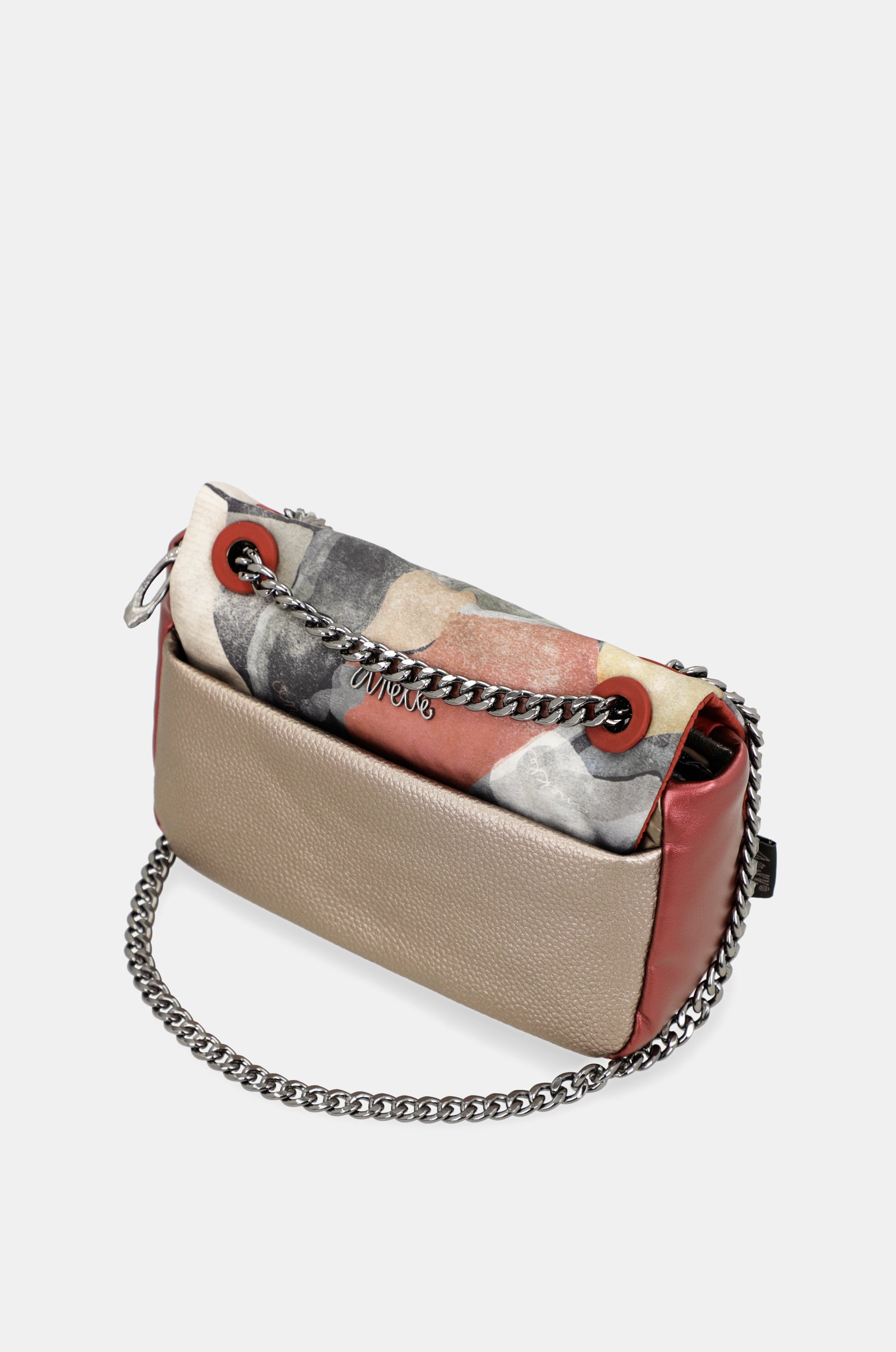 Imaginary crossbody bag with flap