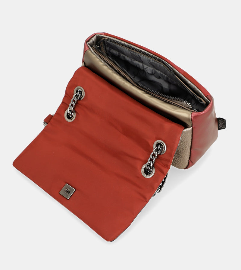 Imaginary crossbody bag with flap