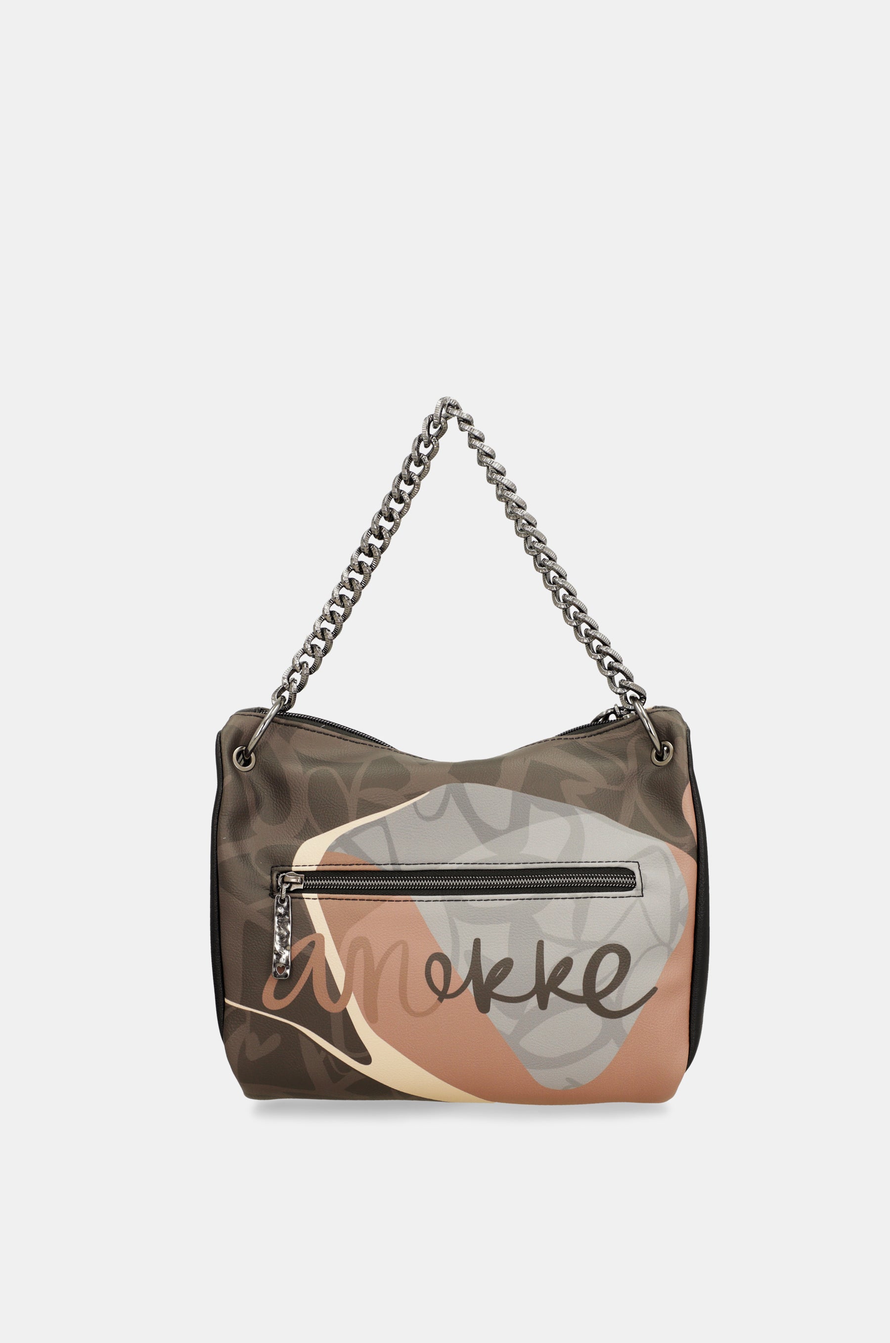 Heartbeat crossbody bag with metal handle