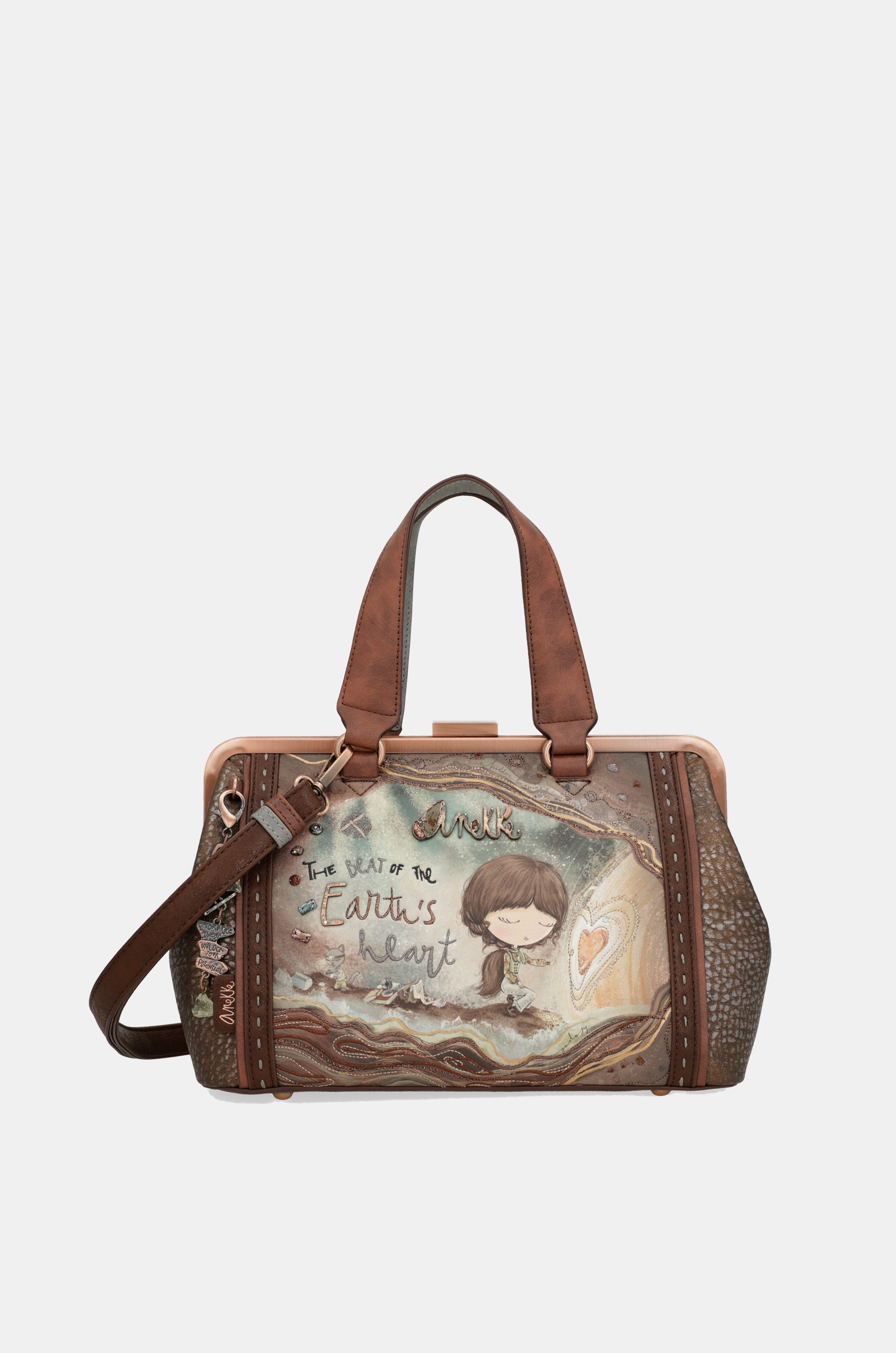 Core kiss clasp bag