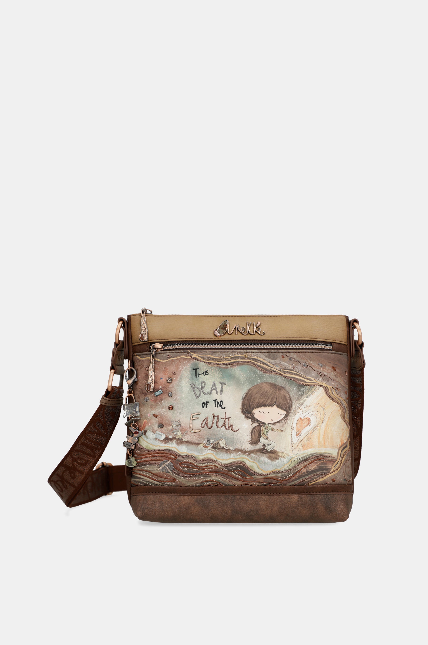 Core 3-compartment medium crossbody bag