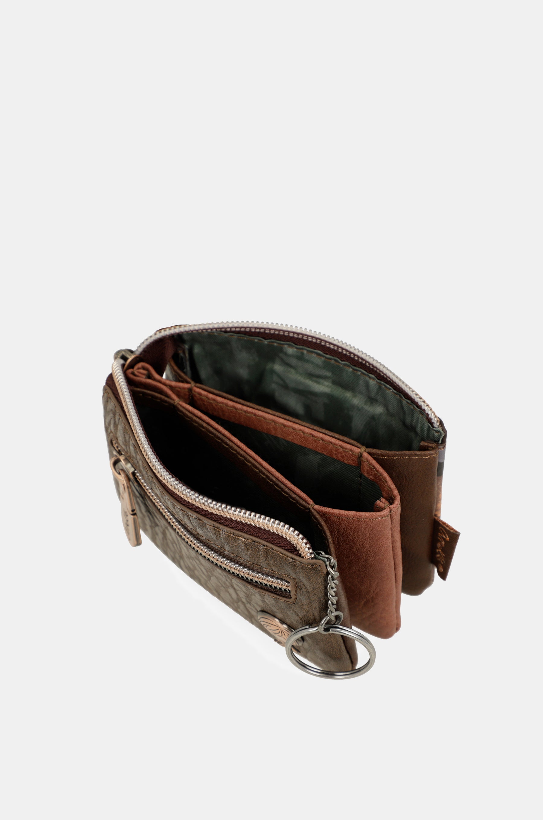 Outer 3-compartment coin purse