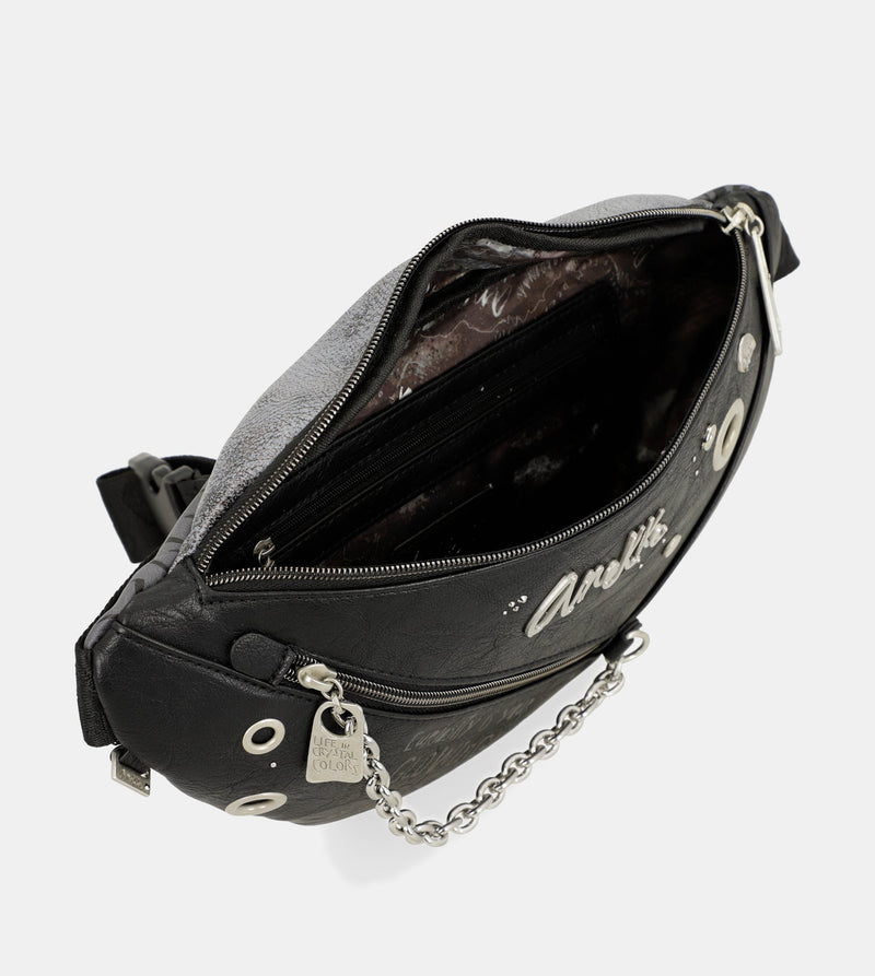 Crust black fanny pack