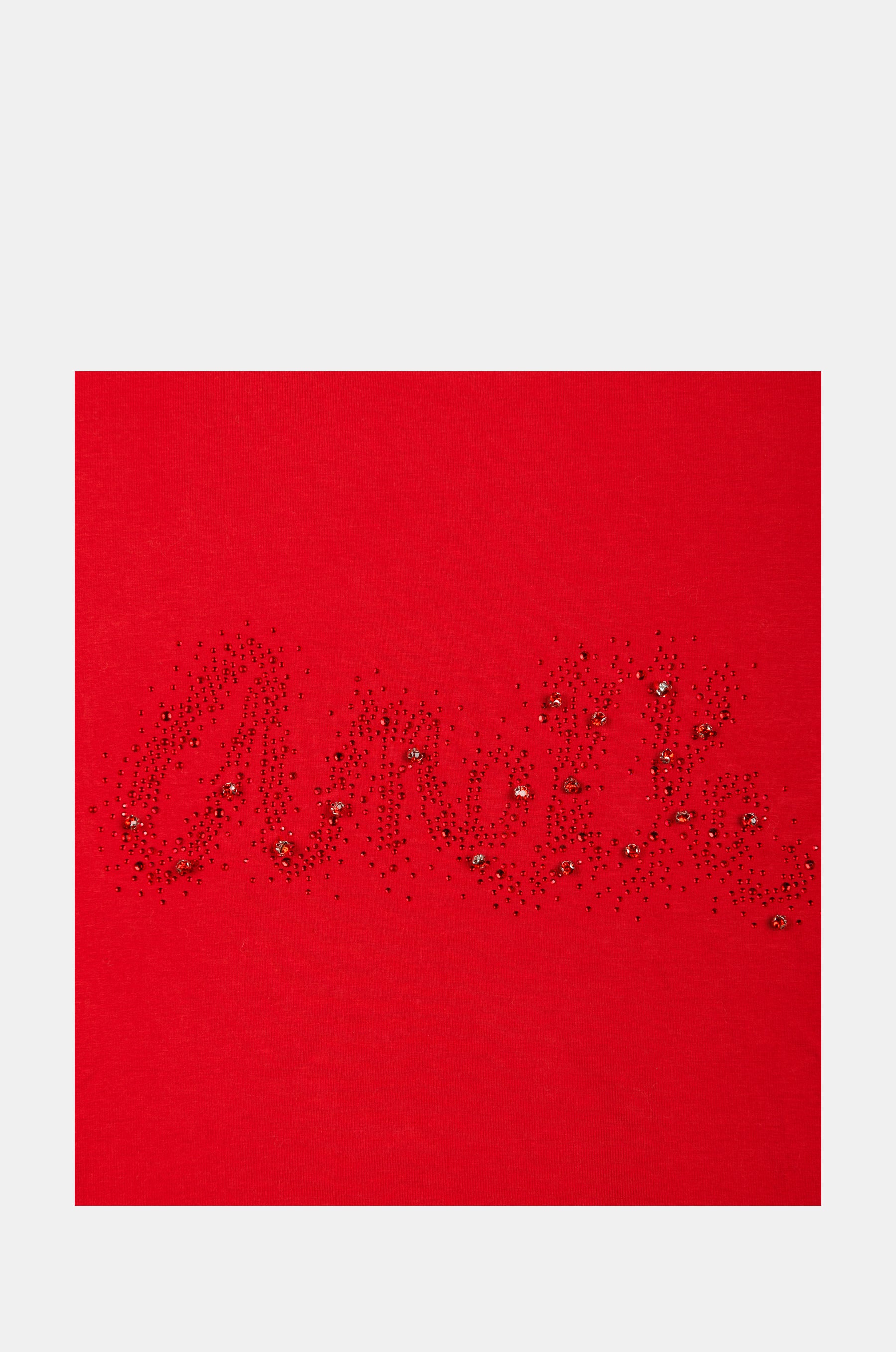 Red shiny short-sleeve T-shirt Anekke
