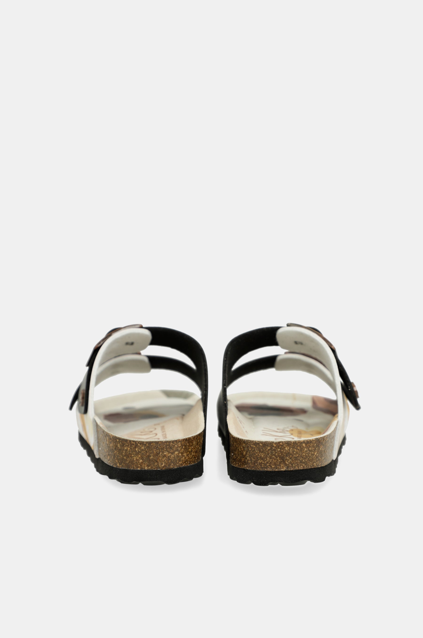 Black multicolor bio sandals