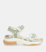 Green sports sandals