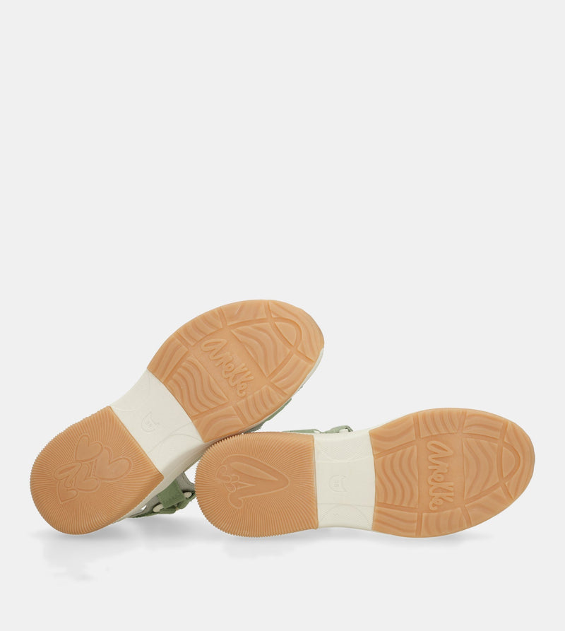 Green sports sandals
