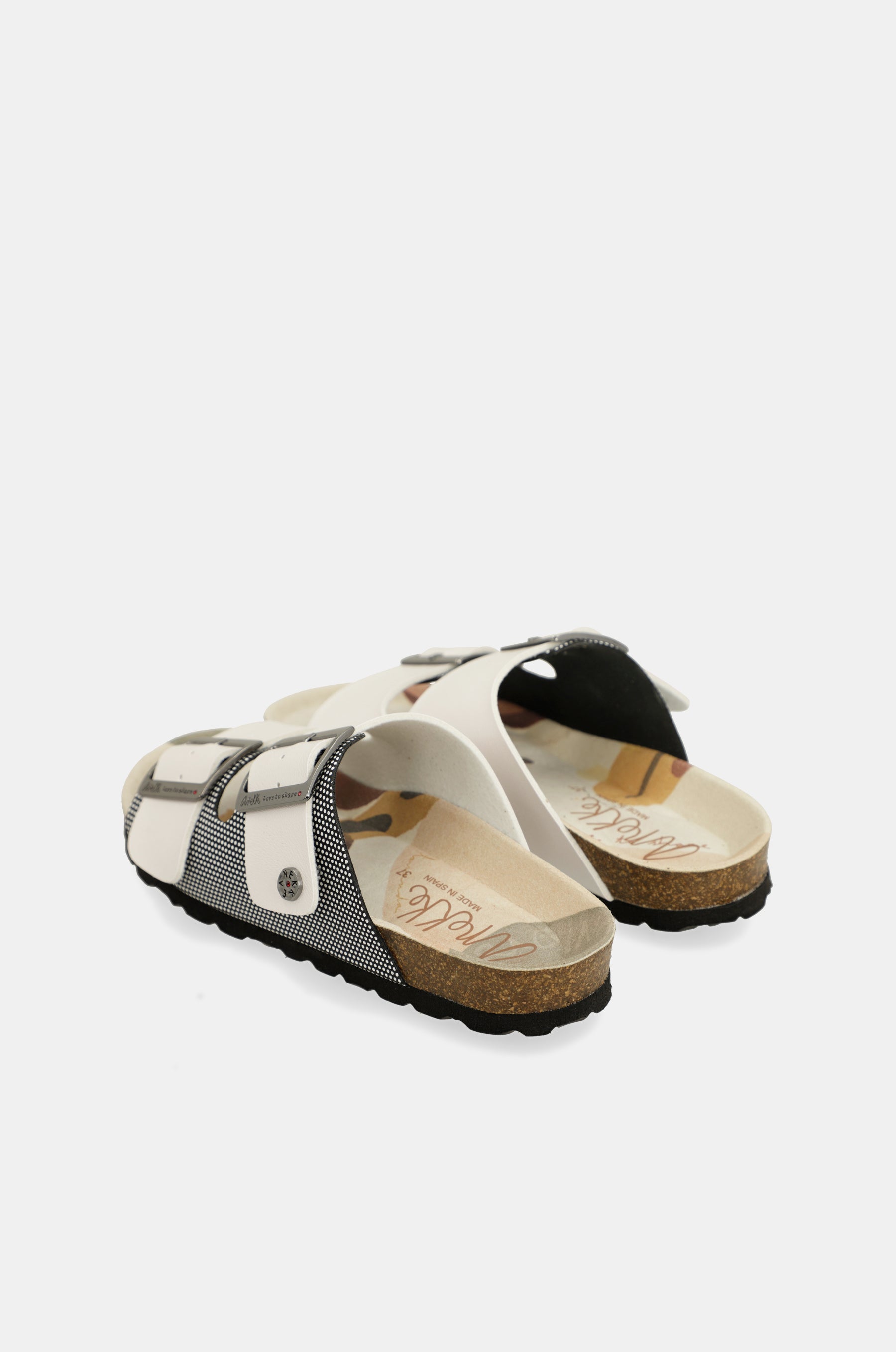 White bio sandals lunares