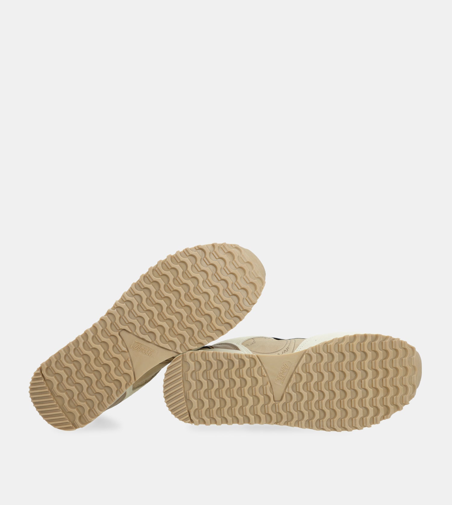 Beige platform sneakers