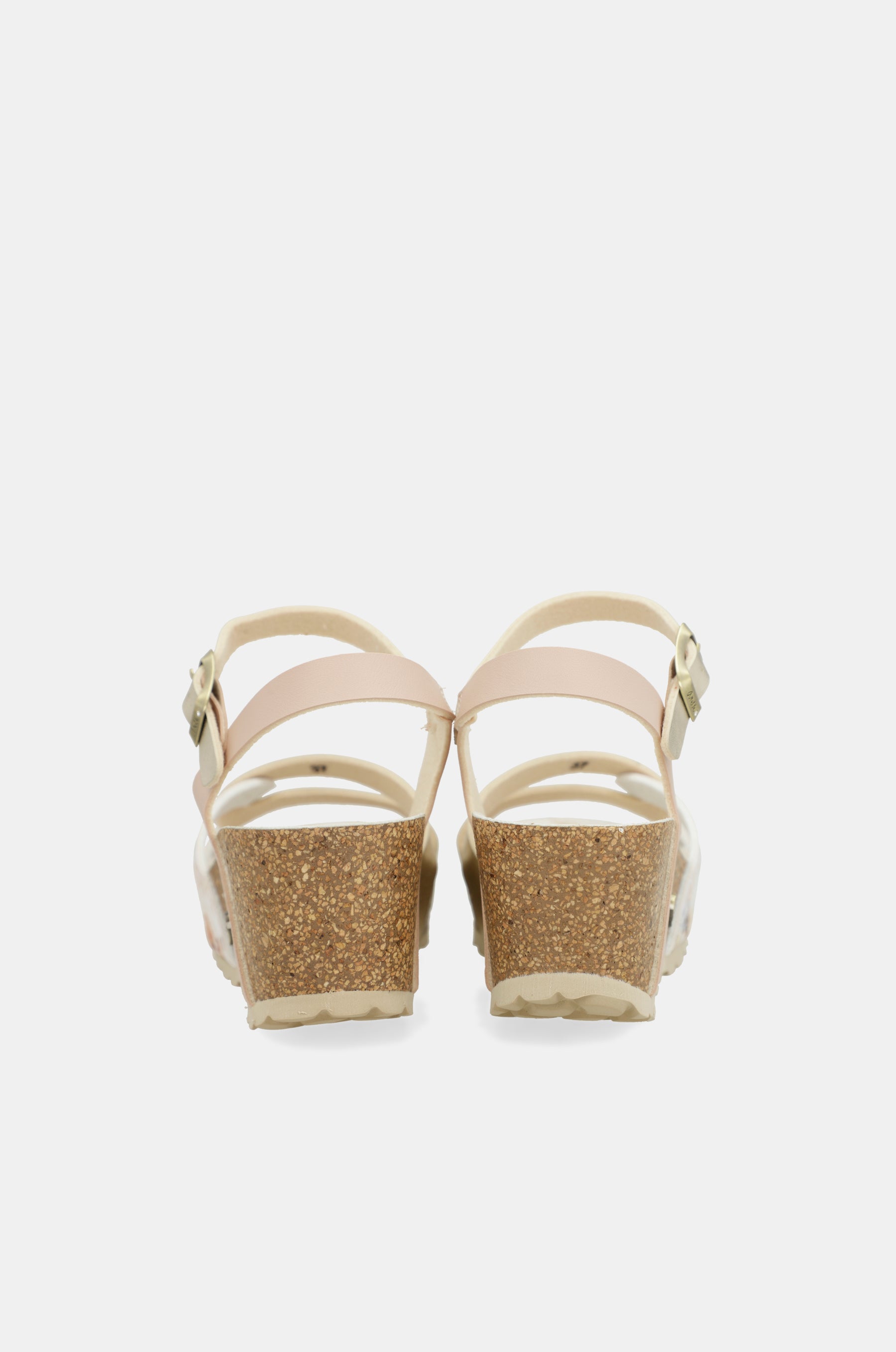 Wedge sandals bio white straps