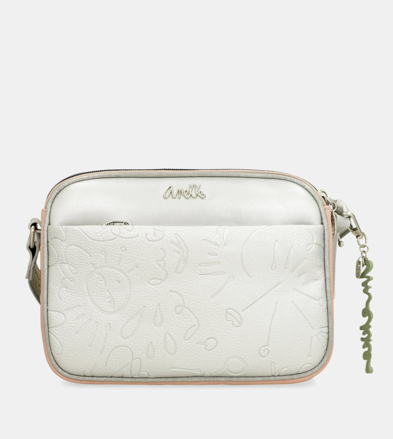 Oval flap crossbody bag Alma