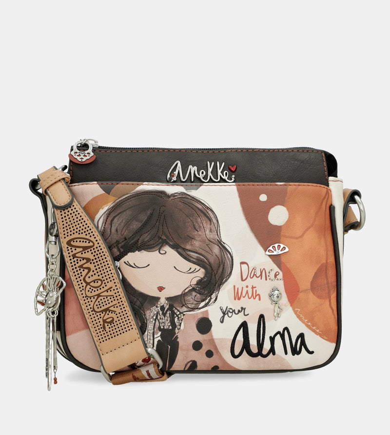 Medium crossbody bag with 3 compartments Alma