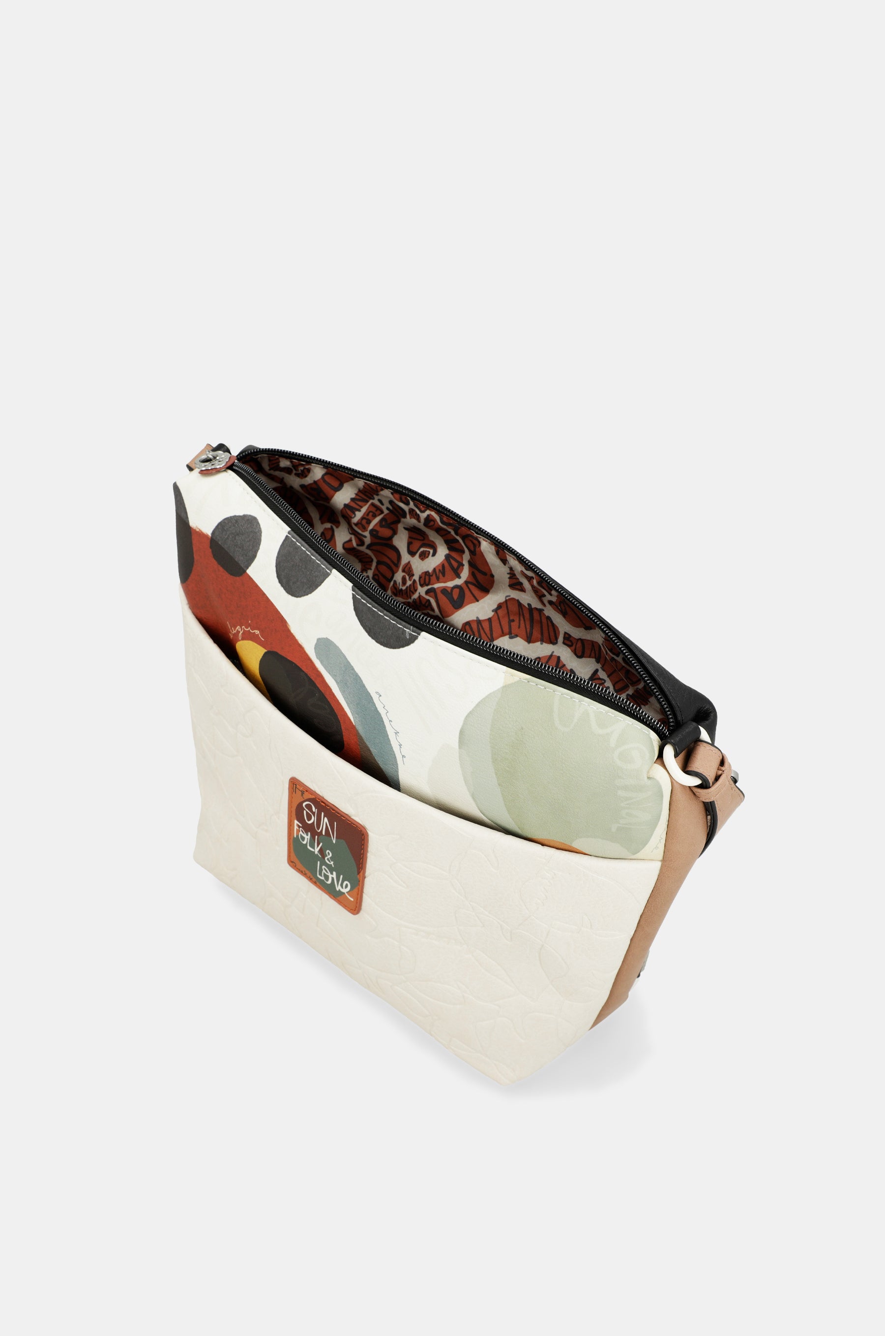 Large crossbody bag with front pocket Alma