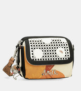 Oval flap crossbody bag Alma