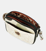 Oval flap crossbody bag Alma