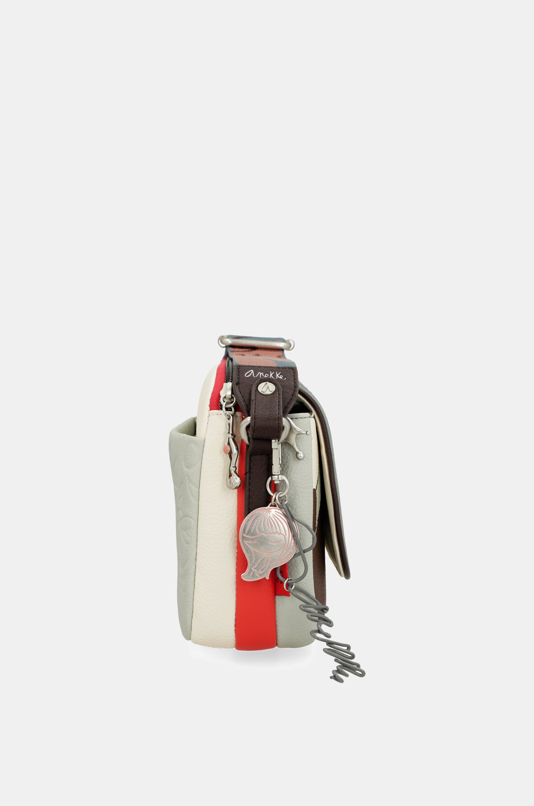 Oval flap crossbody bag Alma