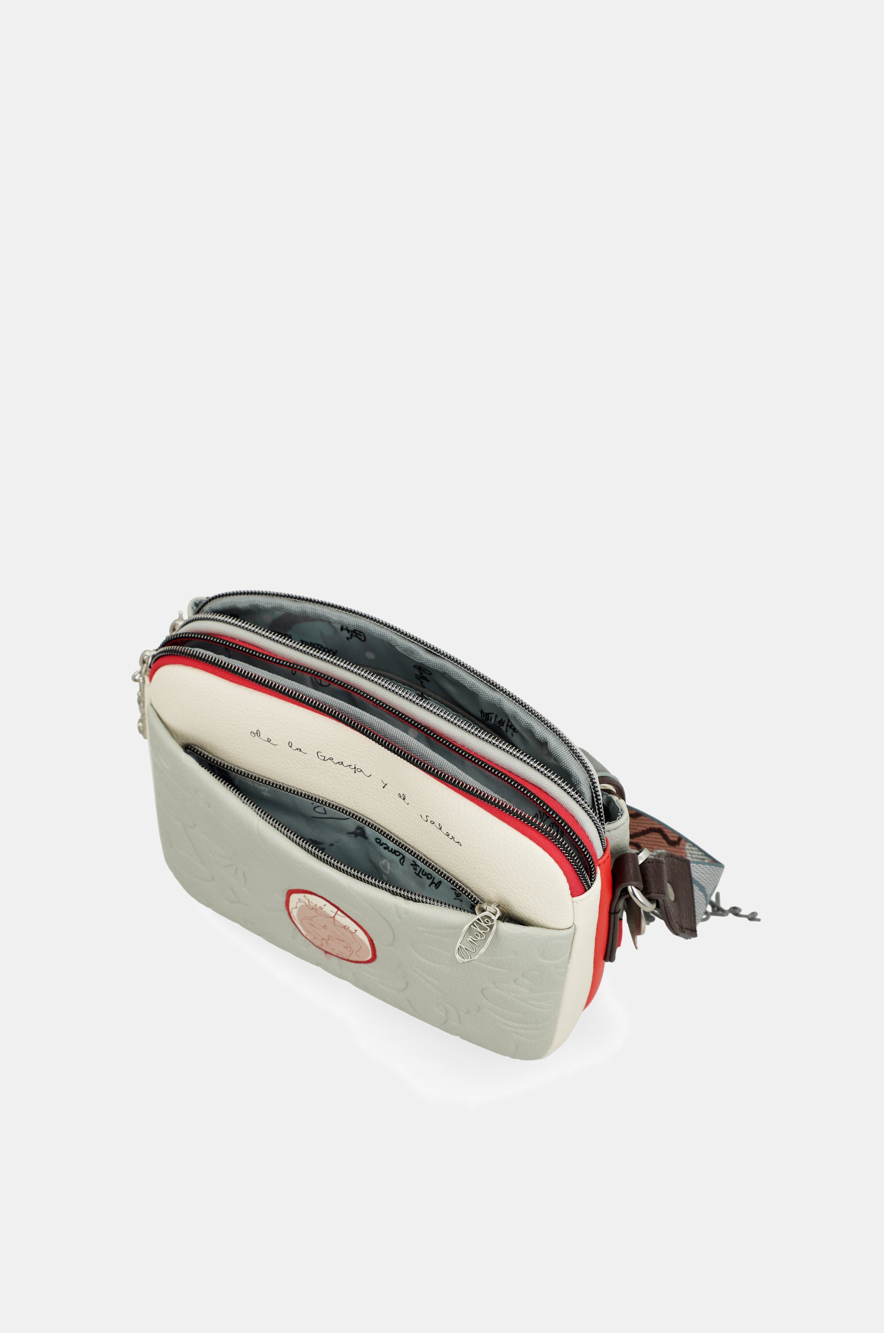 Oval flap crossbody bag Alma