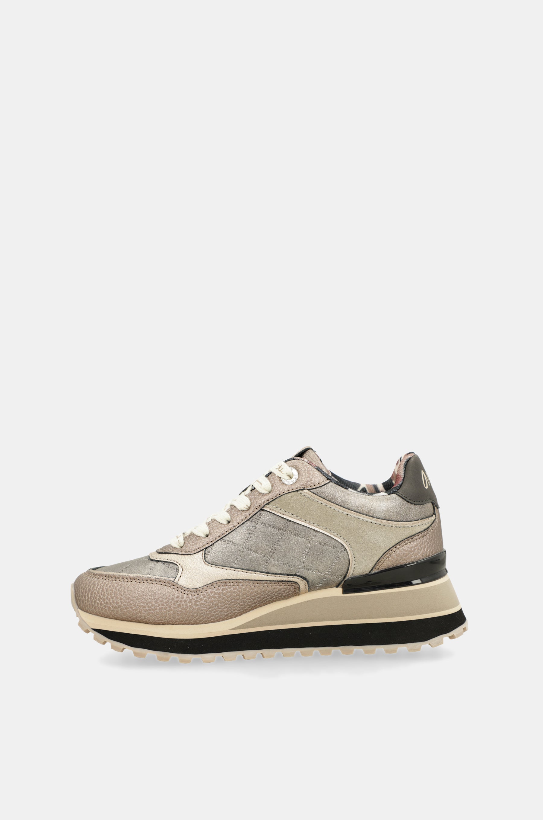 Metallic platform sneakers