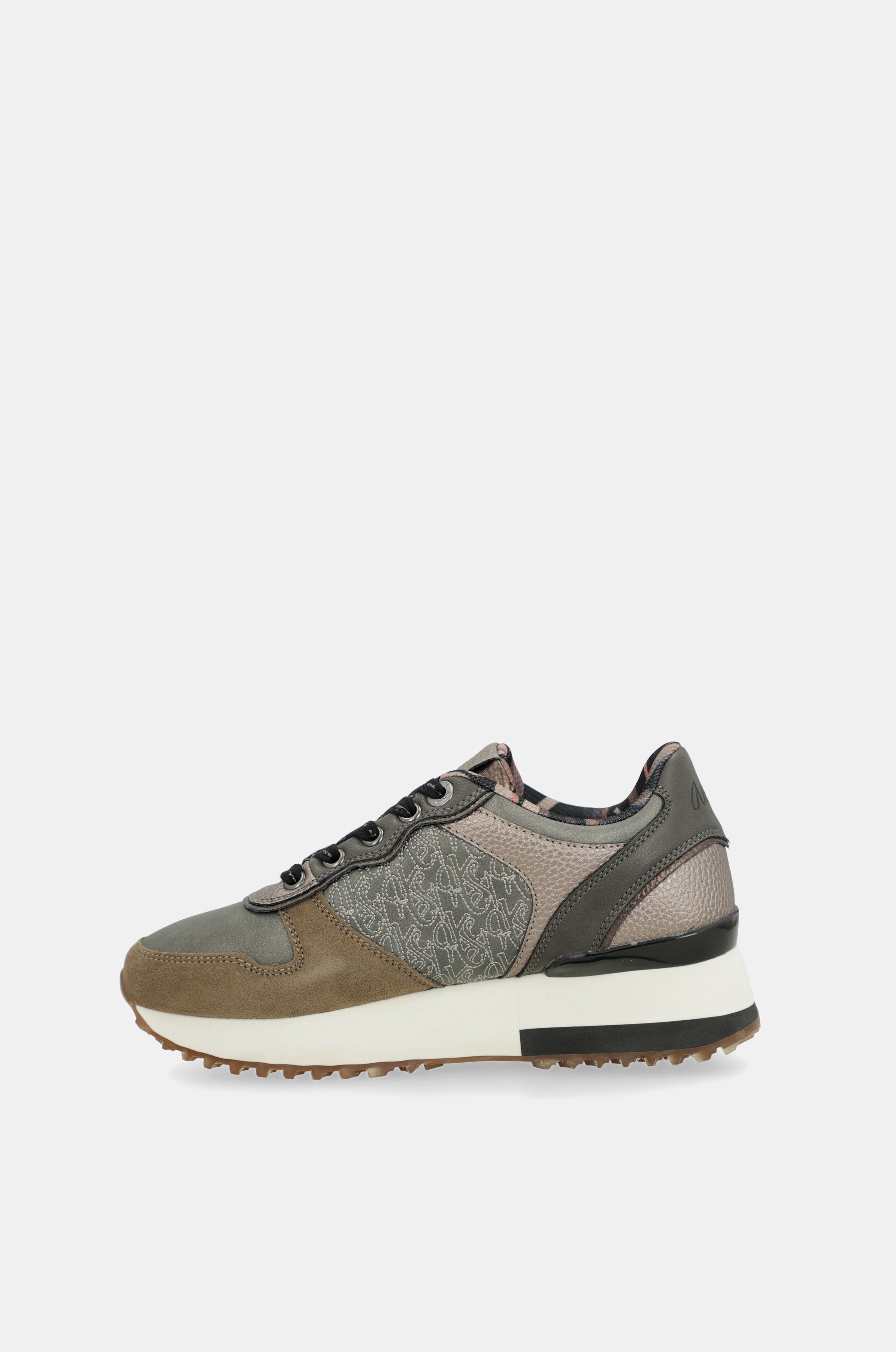 Taupe platform sneakers