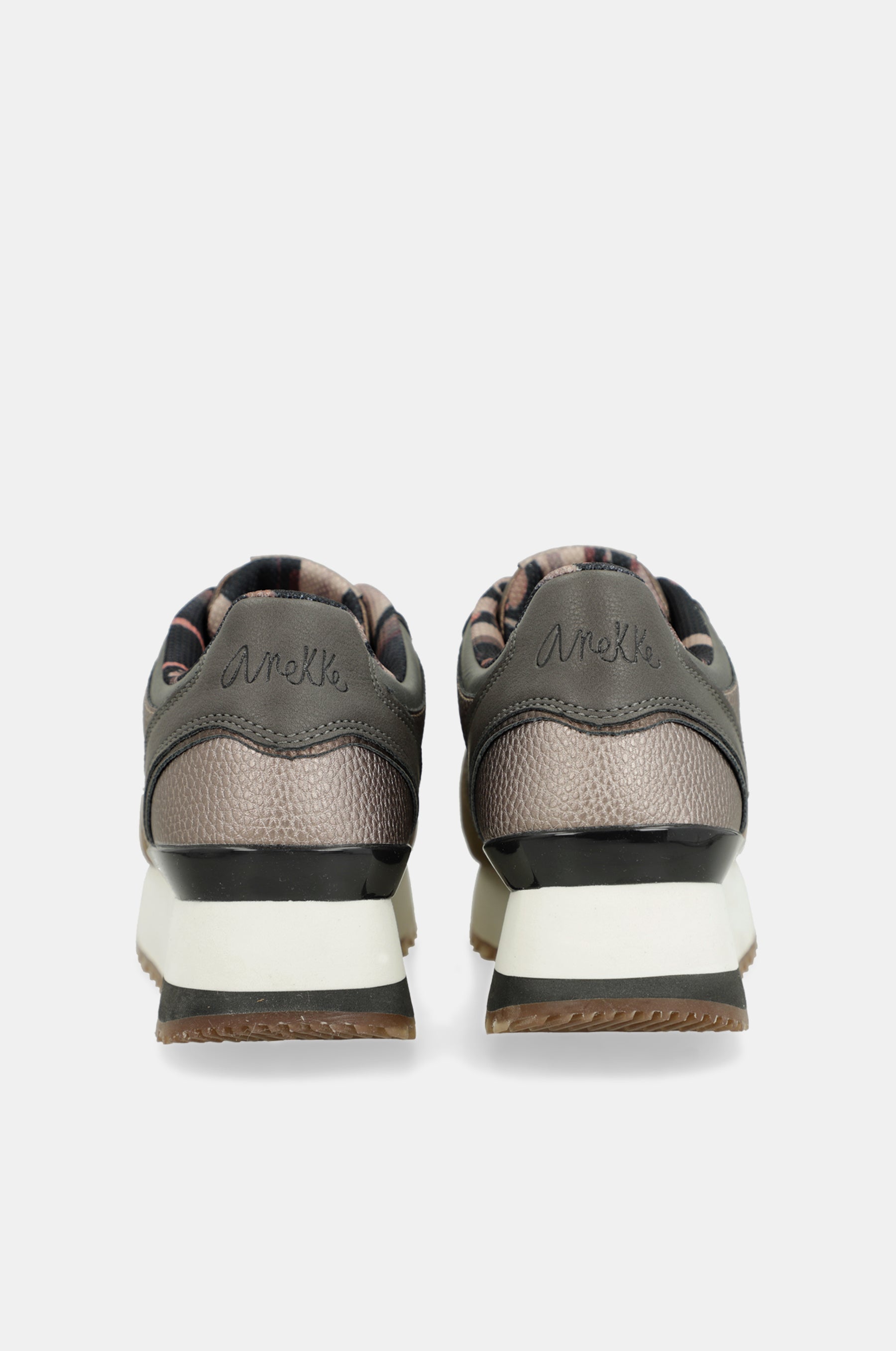 Taupe platform sneakers