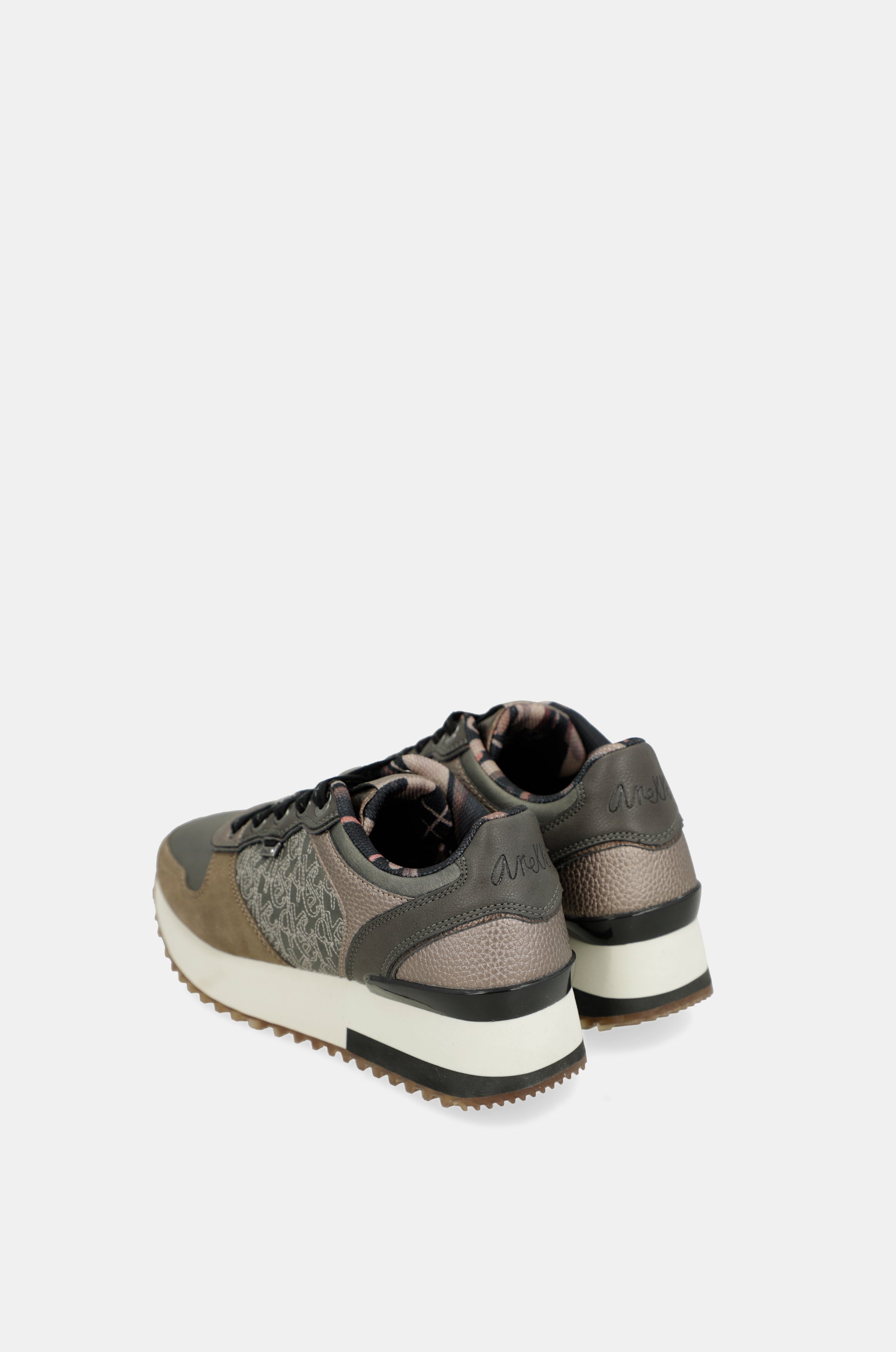 Taupe platform sneakers