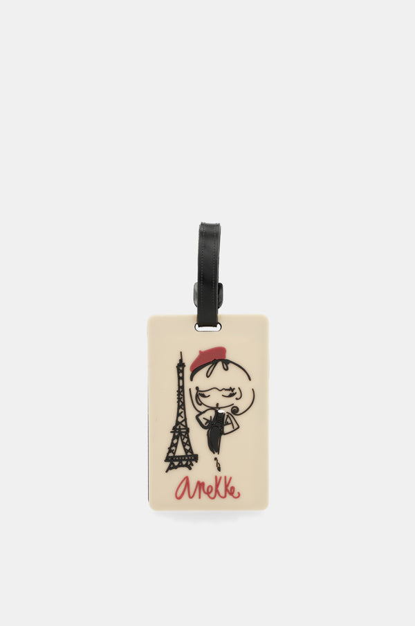 Mademoiselle luggage tag