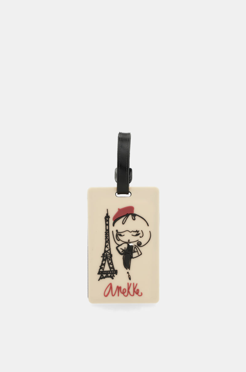 Mademoiselle luggage tag