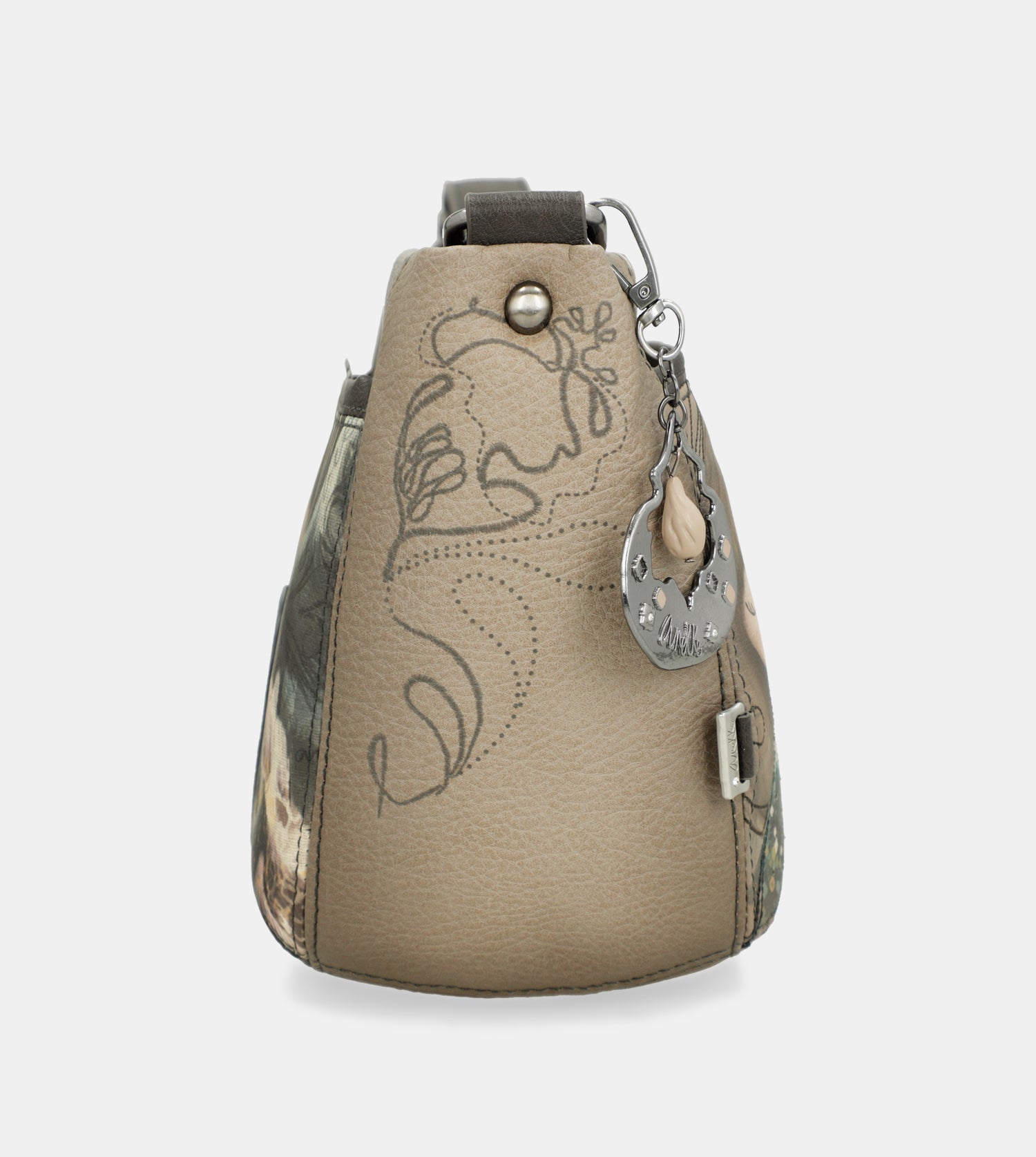 Real oval small crossbody bag