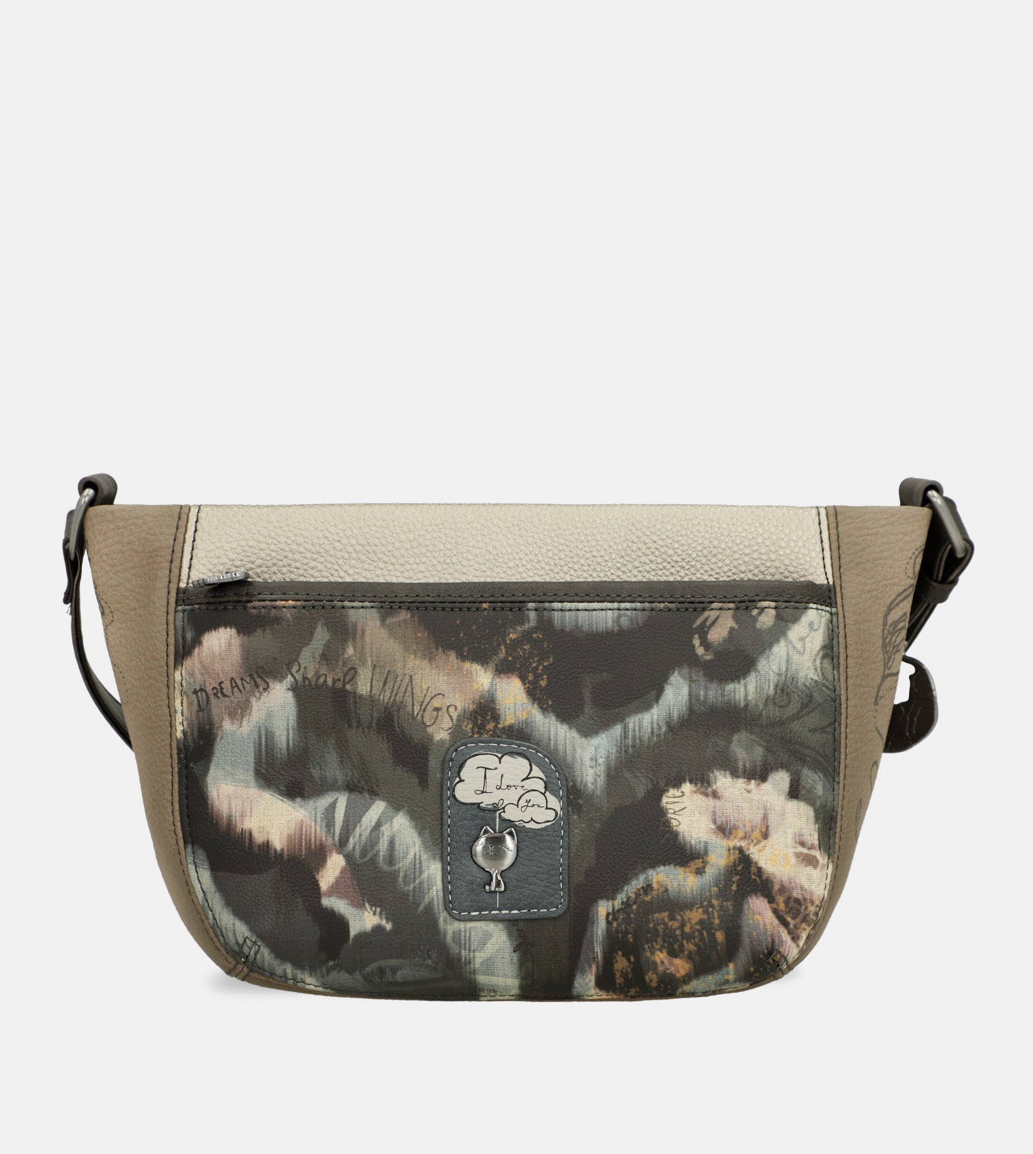 Real oval small crossbody bag